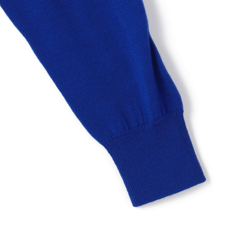 スーツセレクト 【発送在庫あり】【RBC】【秋冬】ウールタートルネックニットセーター/ブルー/ZEGNA BARUFFA/マシンウォッシャブル 青中間