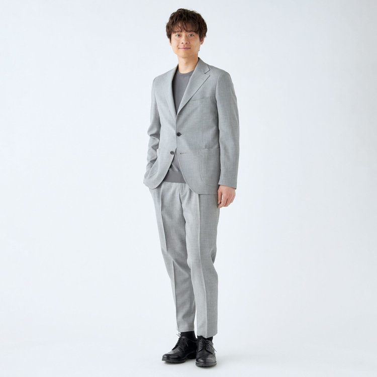 シルバーライン 【発送在庫あり】【RBC】【春夏】3釦段返りジャケット/グレー/パッチポケット グレー淡色