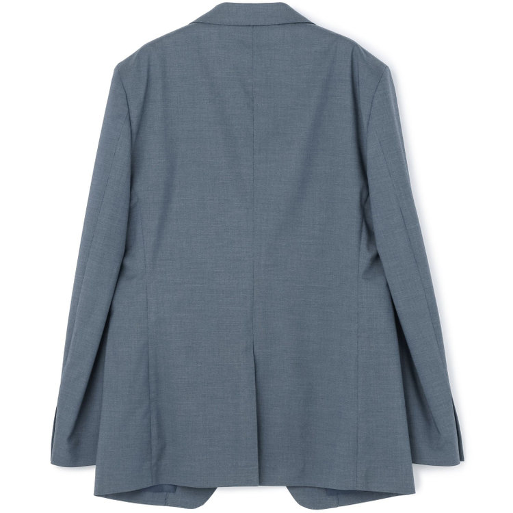 ブラックライン 【SLIM TAPERED_2】【春夏】2釦シングルスーツ 0タック/ブルー/ウエストシャーリング/4S SUSTAINABILITY&ECOLOGY FABRIC/ウォッシャブル/※パンツ裾上げ済仕様 緑中間