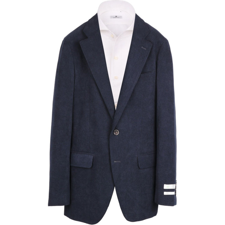 スーツセレクト 【WEB限定/OUTLET】【CLASSICO TAPERED】【秋冬】2釦ジャケット/ネイビー×コーデュロイ/4S SUSTAINABLE ネイビー系(紺)