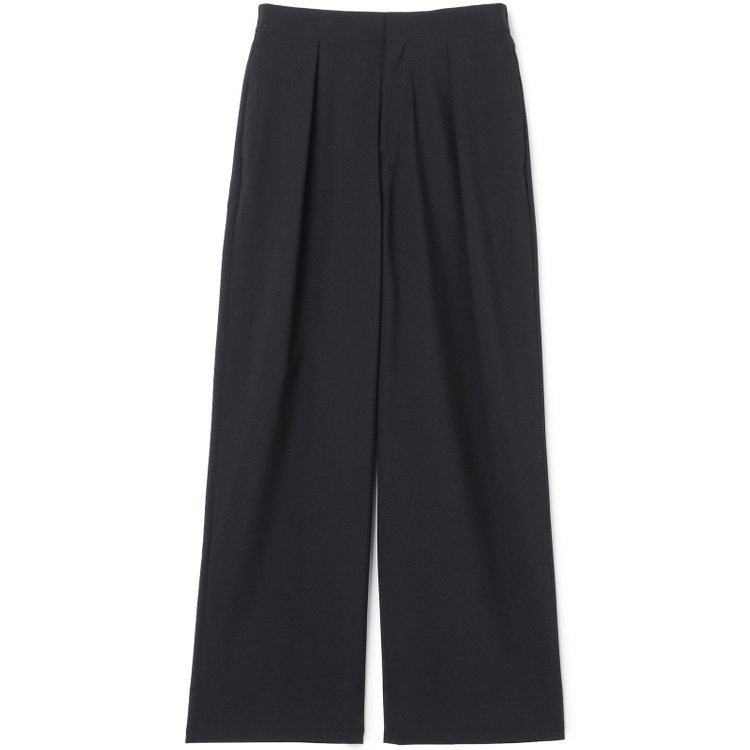 シルバーライン 【SL】【年間】ワイドパンツ/ブラック/ウォッシャブル/裾上げ済仕様 黒