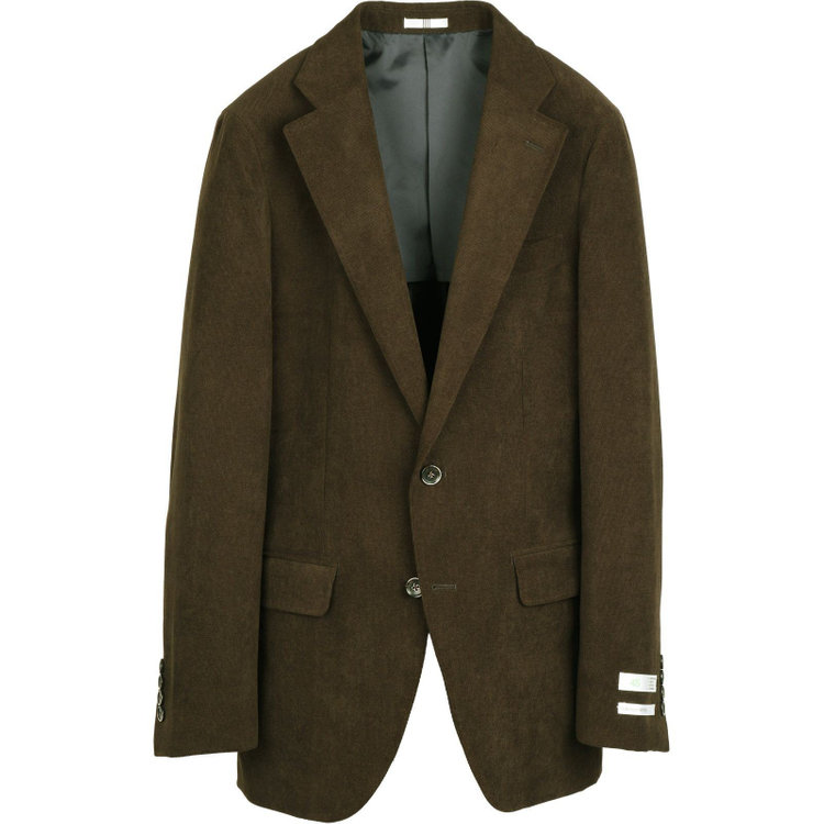 スーツセレクト 【WEB限定/OUTLET】【CLASSICO TAPERED】【秋冬】2釦ジャケット/カーキ×コーデュロイ/4S SUSTAINABLE グリーン系(緑)