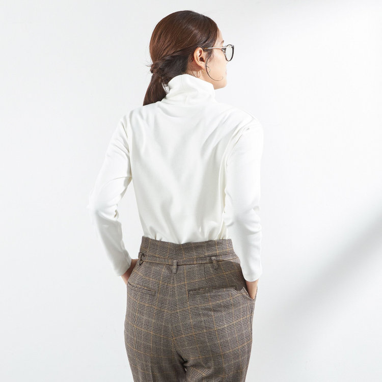 シルバーライン 【SILVER LINE】【秋冬】オフタートルカットソー/ホワイト 白