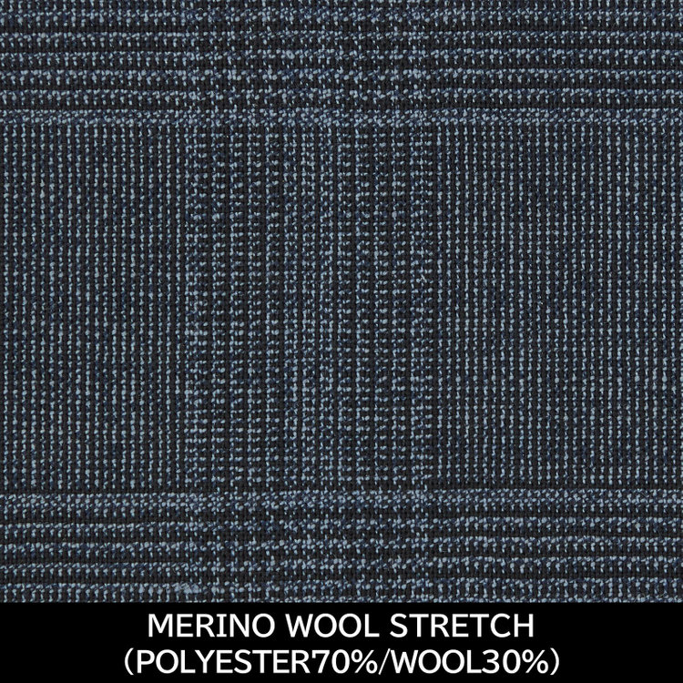 スーツセレクト 【日本製】【WOMEN'S】【パターンオーダー】【RELAX TAPERED】【春夏】スーツネイビーグレー×チェック/MERINO WOOL STRETCH (POLYESTER70% WOOL30%) グレー系(灰)