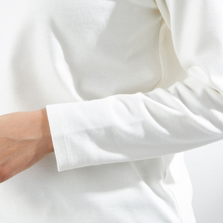 シルバーライン 【SILVER LINE】【秋冬】オフタートルカットソー/ホワイト 白