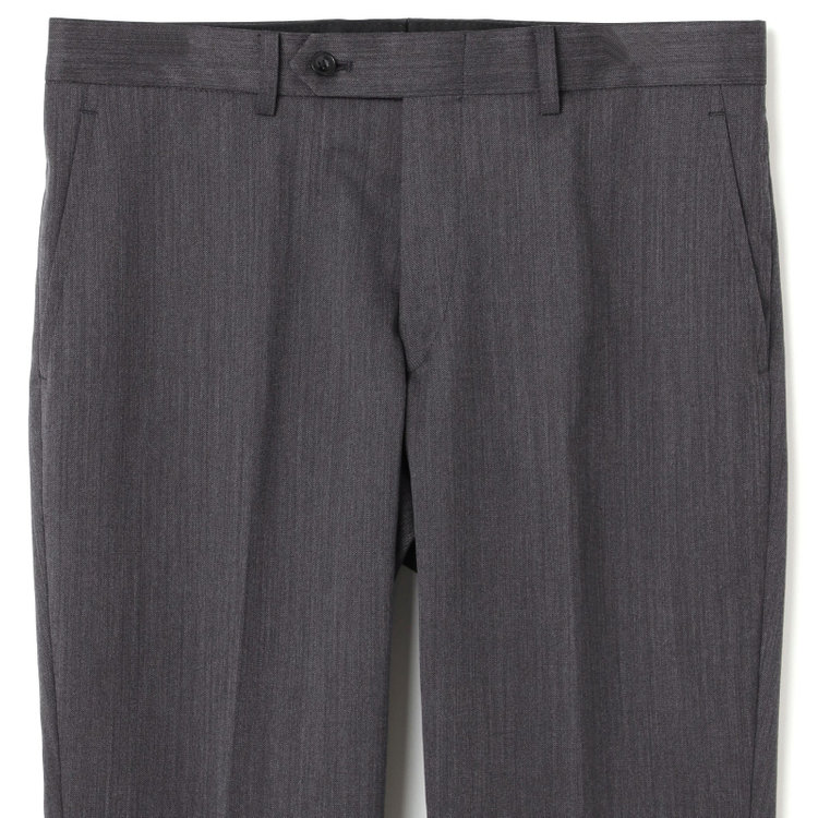 ブラックライン 【発送在庫あり】【SLIM TAPERED_2】【年間】2釦シングルリバーシブルスリーピーススーツ 0タック/グレー/NEW ZEALAND WOOL MIX/※裾上げ必要 グレー濃色