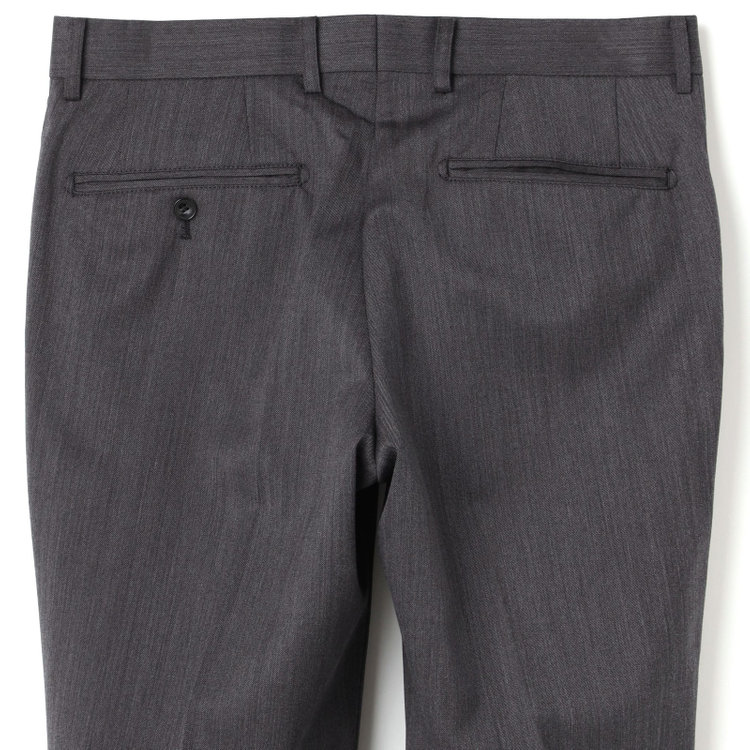 ブラックライン 【発送在庫あり】【SLIM TAPERED_2】【年間】2釦シングルリバーシブルスリーピーススーツ 0タック/グレー/NEW ZEALAND WOOL MIX/※裾上げ必要 グレー濃色