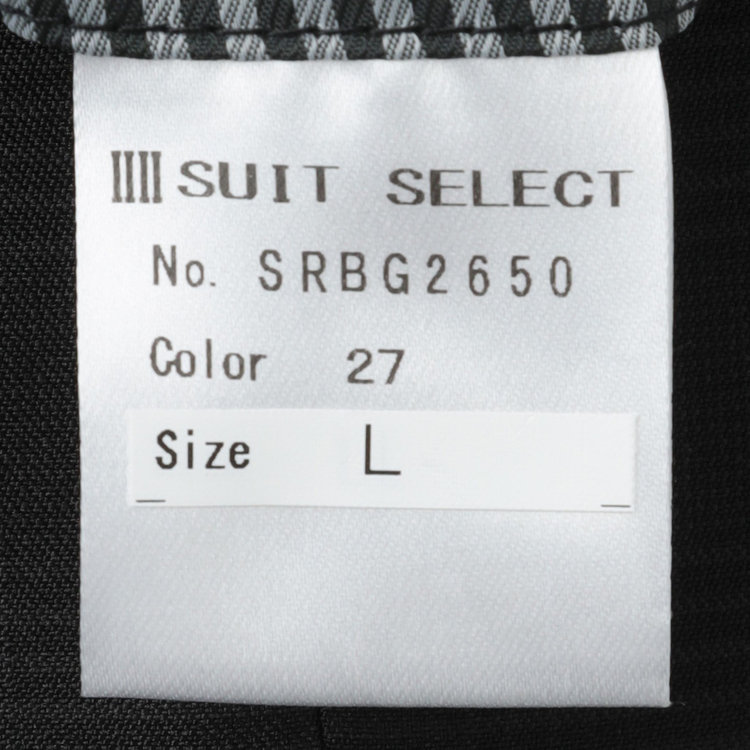 シルバーライン 【RBC】【春夏】2釦シングルスーツ 1タック/ブラック×チェック/ウエストムーブ/4S AIR SUSTAINABILITY&ECOLOGY FABRIC/※パンツ裾上げ済仕様 黒