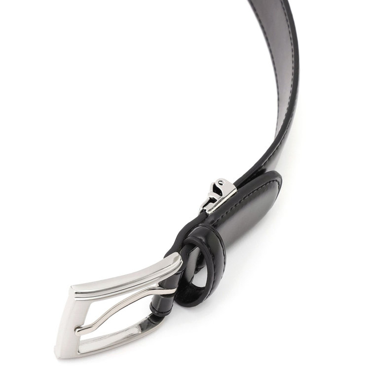 ブラックライン ピンバックルベルト 3.0幅/ブラック(ウエスト97cmまで対応) 黒