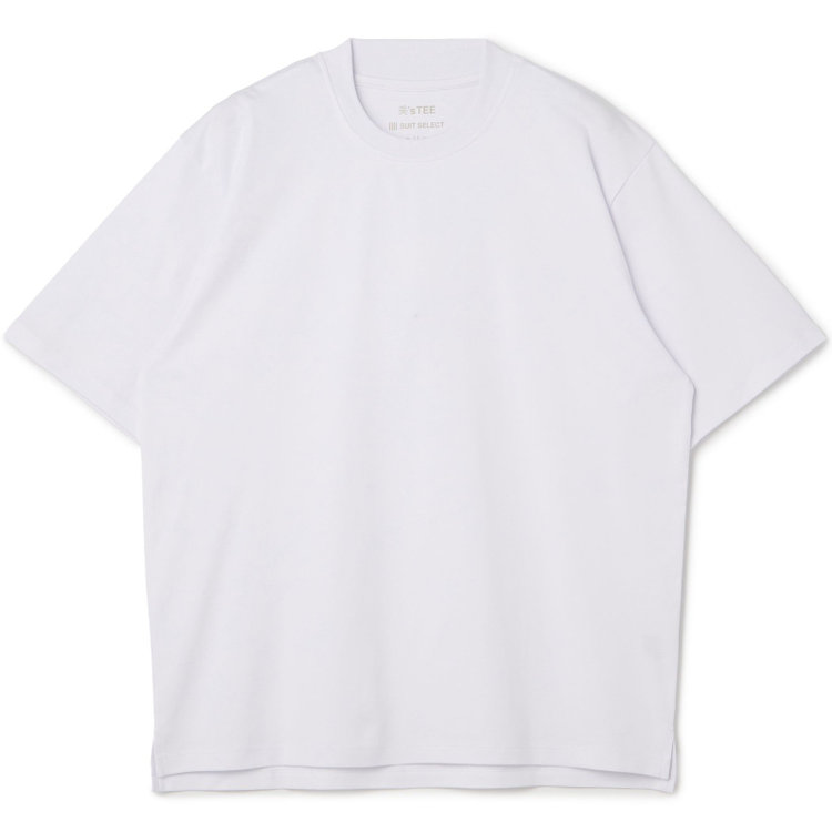 スーツセレクト 【発送在庫あり】【RBC】【半袖】究極の白 "美’s TEE" / クルーネック/ ホワイト/ 白