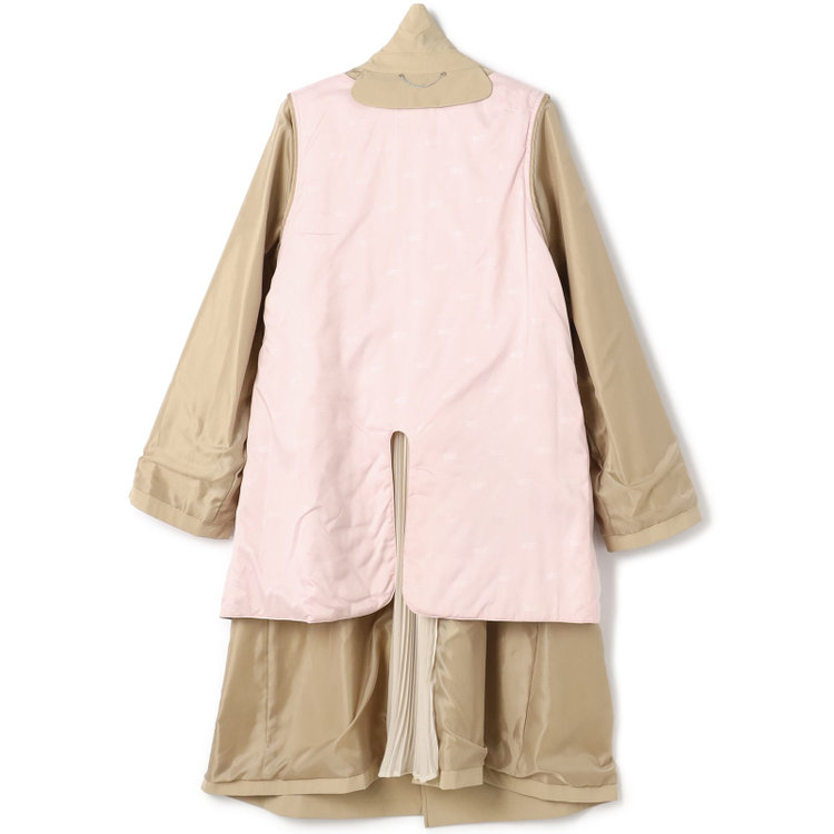 スーツセレクト 【SUIT SELECT×Samantha Thavasa】バックプリーツ トレンチコート/ベージュ 茶淡色