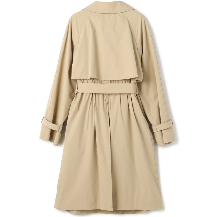 スーツセレクト 【SUIT SELECT×Samantha Thavasa】バックプリーツ トレンチコート/ベージュ 茶淡色