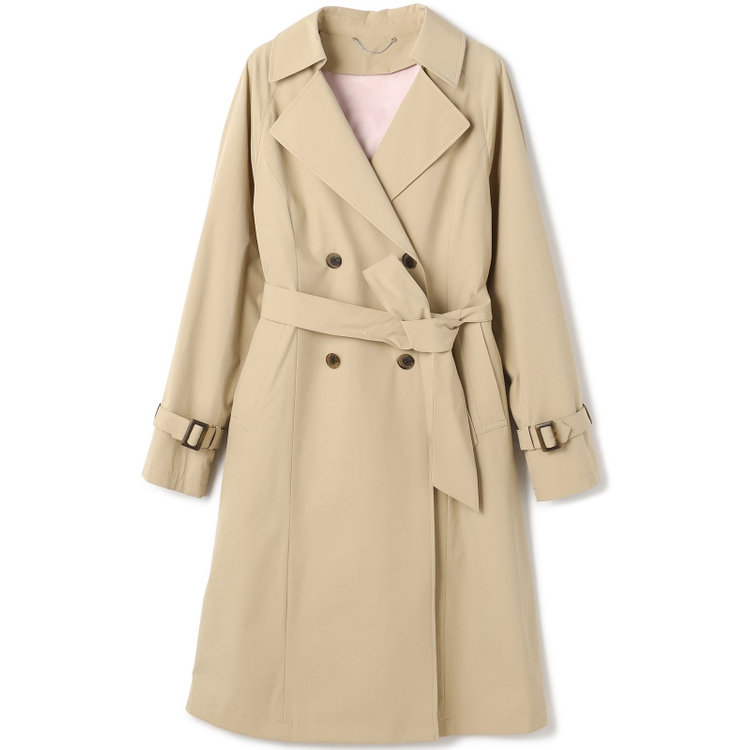 スーツセレクト 【SUIT SELECT×Samantha Thavasa】バックプリーツ トレンチコート/ベージュ 茶淡色