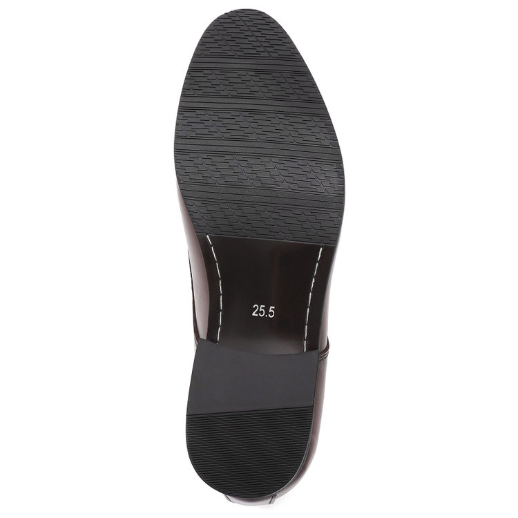 スーツセレクト プレントゥドレスシューズ/ブラウン/革/セメント製法 茶中間