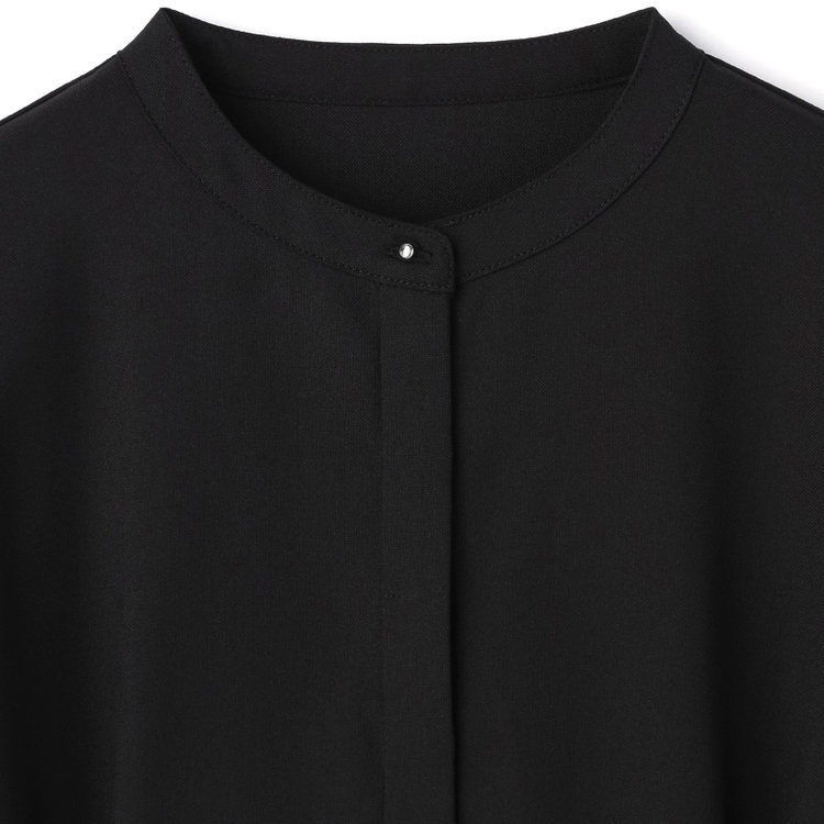 シルバーライン 【SL/長袖】バンドカラー比翼ブラウスブラウス/ブラック 黒