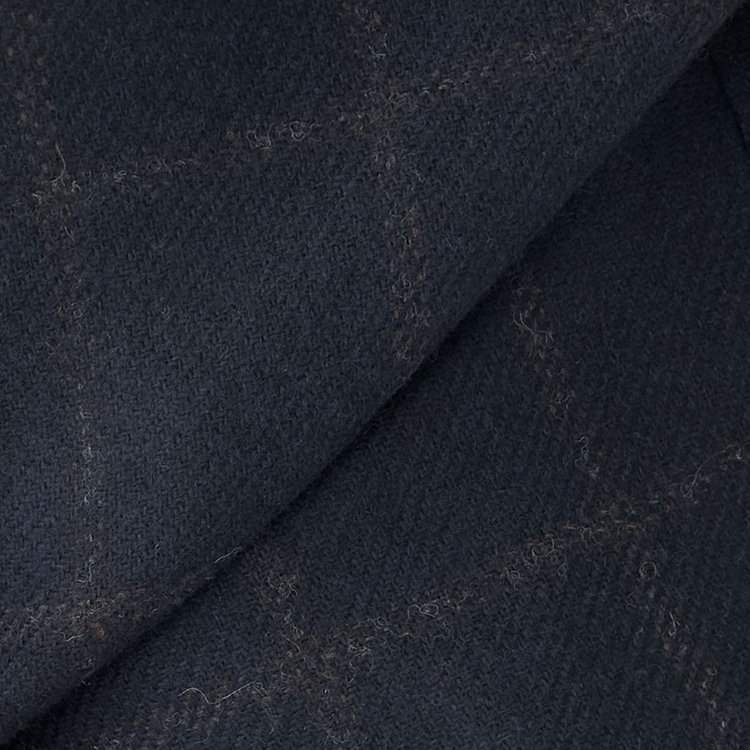 シルバーライン 【発送在庫あり】【CLASSICO TAPERED】【秋冬】2釦シングルジャケット/ネイビー×ブラウンチェック/RE:NEWOOL 紺中間