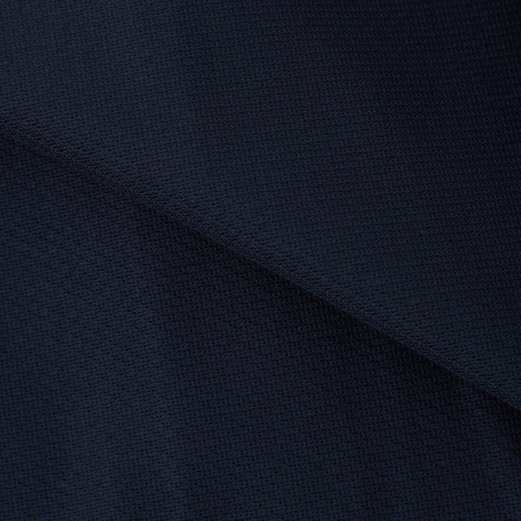 ブラックライン 【発送在庫あり】【BLACK LINE】ホリゾンタルワイドワイシャツ/ネイビー/「4S」スーパーノンアイロン・ストレッチ 紺中間