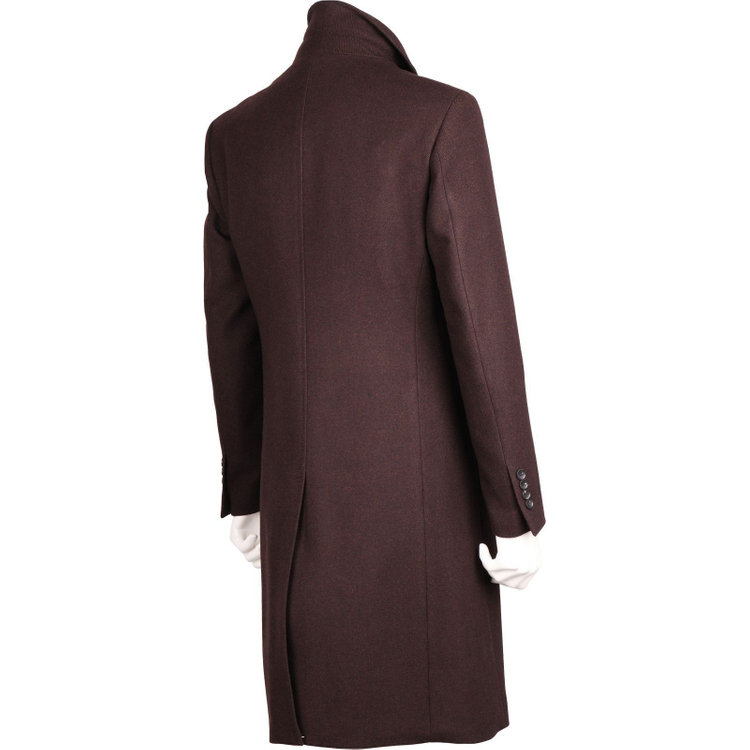 ブラックライン 【WEB限定/OUTLET】【BL】ウールブレンドチェスターコート/ブラウン/NANO-HEAT YOKOHAMA/BISHU JAPAN FABRIC ブラウン系(茶)