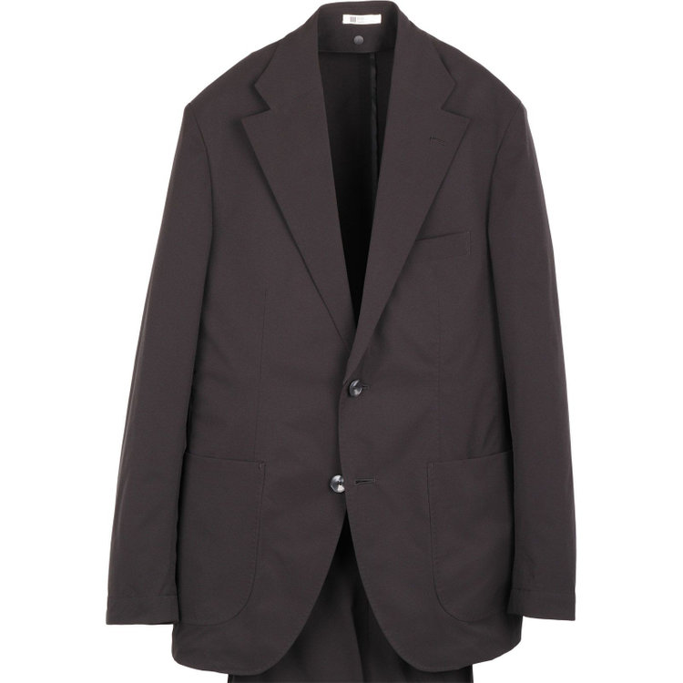 スーツセレクト 【WEB限定/OUTLET】【RBC】【春夏】スペアパンツ付き/3WAYワイド&ピークドラペル＆ノーカラー2釦シングルスーツ 1タック＆2タック/ブラック/ドローコード&ウエストシャーリング/※パンツ裾上げ済仕様/ウォッシャブル ブラック系(黒)
