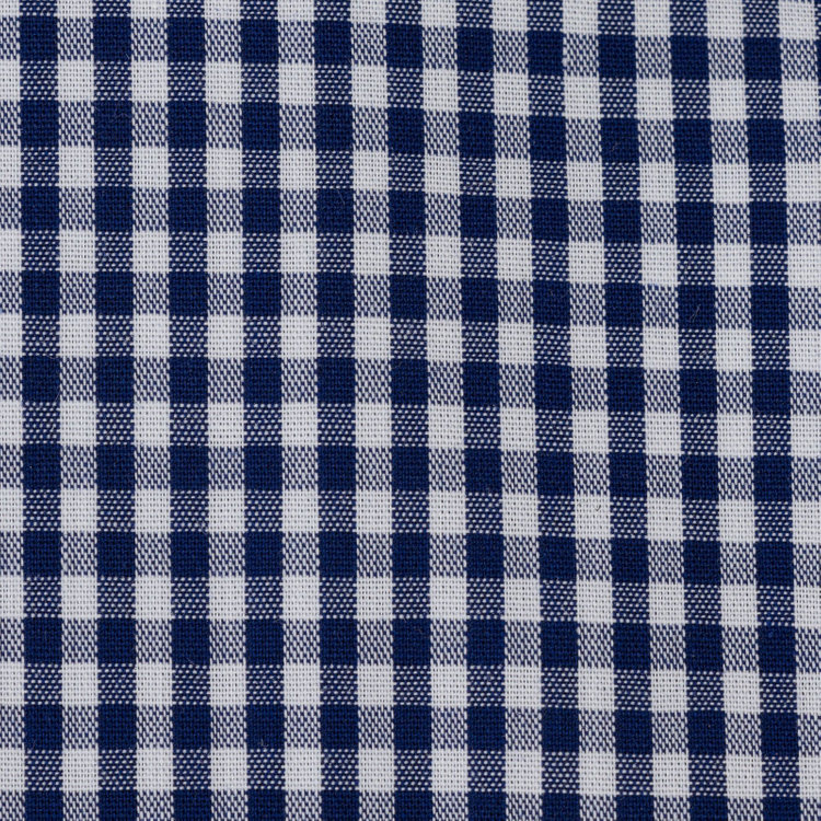 シルバーライン 【SILVER LINE】【形態安定】ボタンダウンドレスワイシャツ/ネイビー＆ホワイト×ギンガムチェック 青濃色