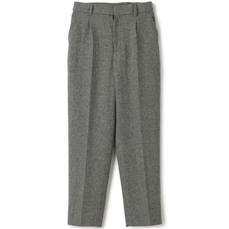 シルバーライン 【RELAX TAPERED】【秋冬】パンツ/ホワイト＆ブラック×ハウンドトゥース/ウエストシャーリング/RE:NEWOOL/※裾上げ済み仕様 グレー中間
