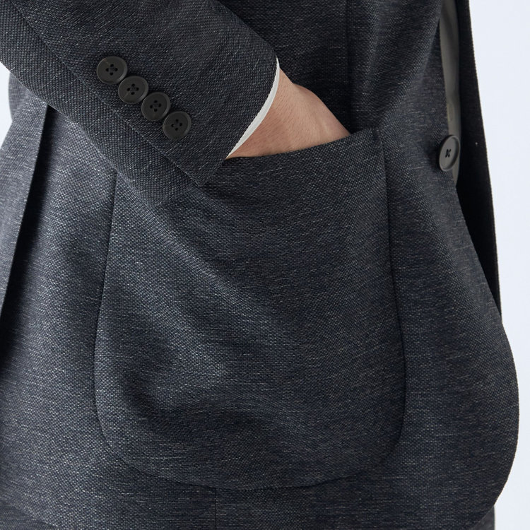 シルバーライン 【発送在庫あり】【RBC】【春夏】ポリエステル2釦ジャケット/ネイビー/4S SUSTAINABILITY&ECOLOGY FABRIC 紺中間