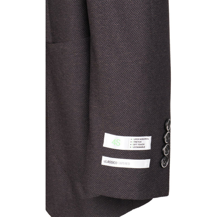 スーツセレクト 【WEB限定/OUTLET】【CLASSICO TAPERED】【春夏】2釦シングルジャケット/ブラック/パッチポケット/4S SUSTAINABILITY&ECOLOGY FABRIC ブラック系(黒)