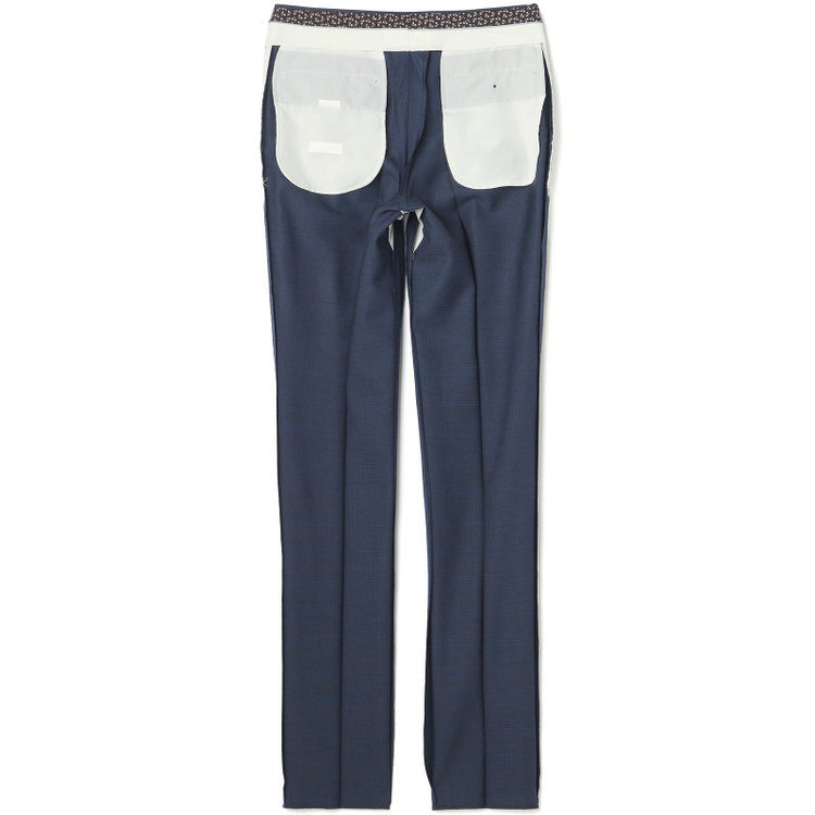 シルバーライン 【CLASSICO TAPERED】【秋冬】2釦シングルスーツ 1タック/ネイビー×グレンチェック/super extra fine merino wool Raymond/※裾上げ必要 紺中間