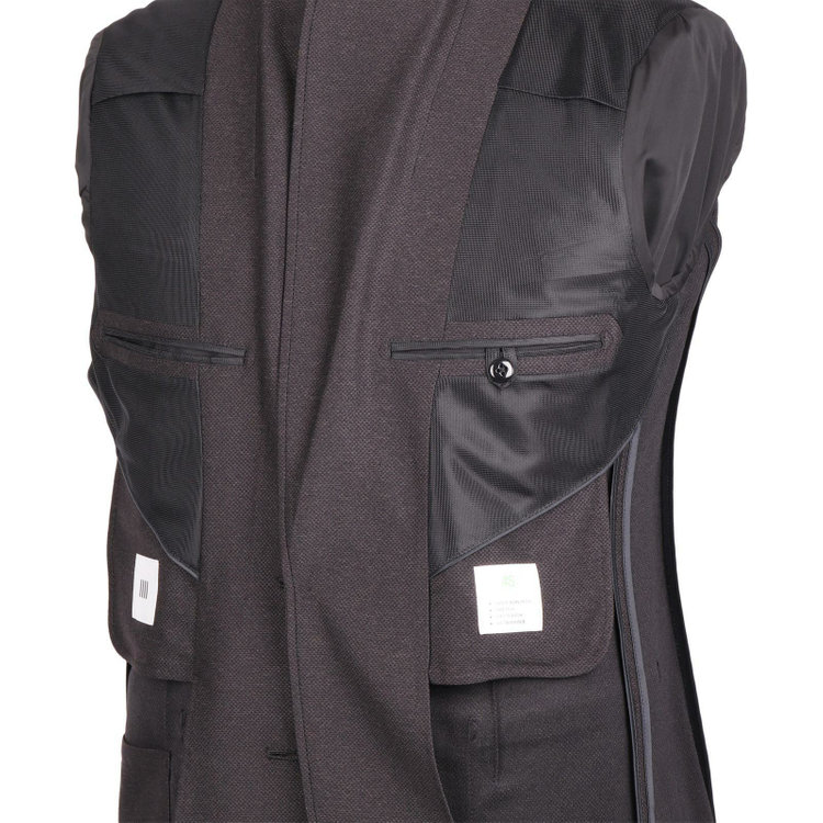 スーツセレクト 【WEB限定/OUTLET】【CLASSICO TAPERED】【春夏】2釦シングルジャケット/ブラック/パッチポケット/4S SUSTAINABILITY&ECOLOGY FABRIC ブラック系(黒)