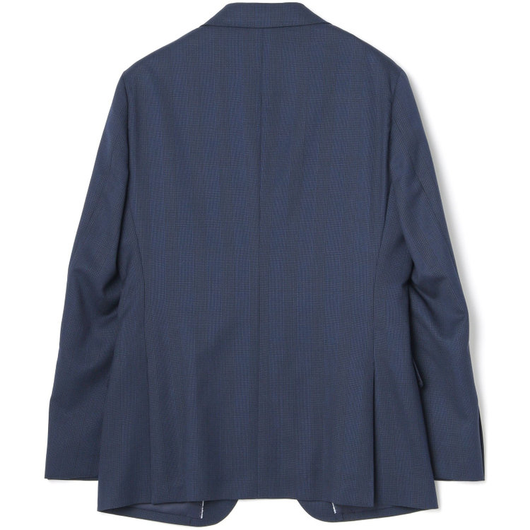 シルバーライン 【CLASSICO TAPERED】【秋冬】2釦シングルスーツ 1タック/ネイビー×グレンチェック/super extra fine merino wool Raymond/※裾上げ必要 紺中間