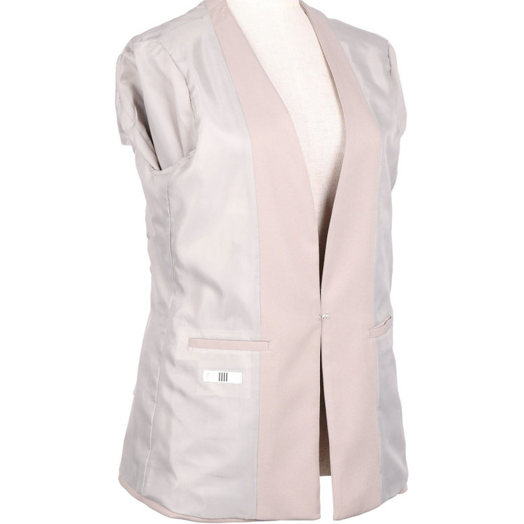 スーツセレクト 【WEB限定/OUTLET】【RELAX TAPERED】【年間】ノーカラー ホック留めスーツ/グレージュ/ウォッシャブル グレー系(灰)