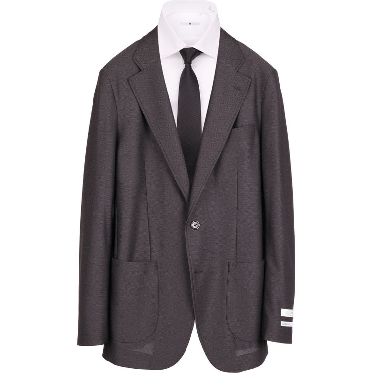 スーツセレクト 【WEB限定/OUTLET】【CLASSICO TAPERED】【春夏】2釦シングルジャケット/ブラック/パッチポケット/4S SUSTAINABILITY&ECOLOGY FABRIC ブラック系(黒)