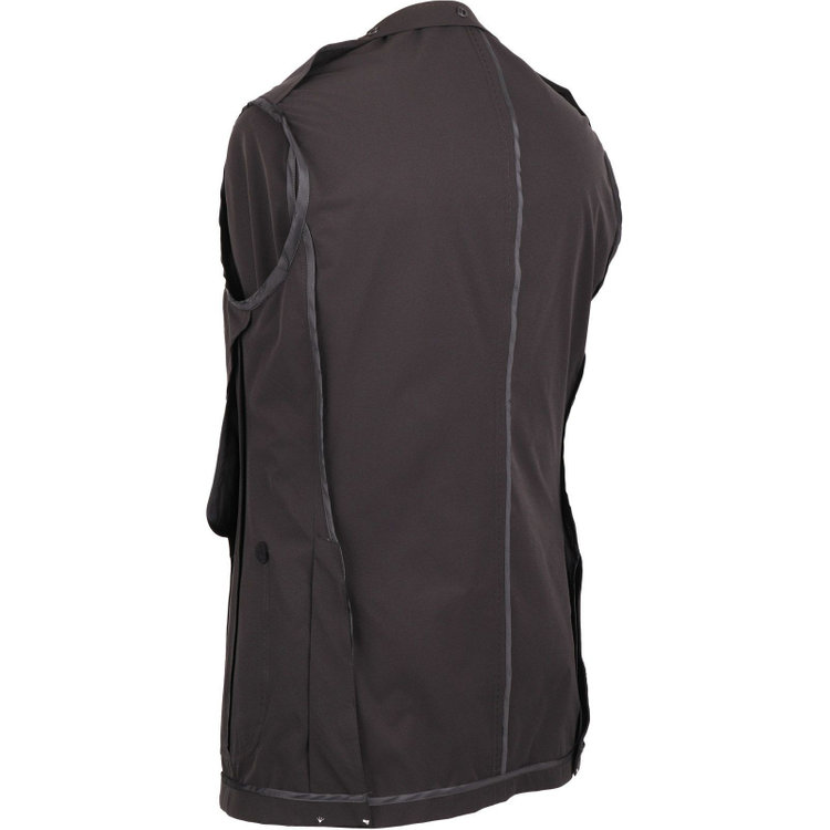 スーツセレクト 【WEB限定/OUTLET】【RBC】【春夏】スペアパンツ付き/3WAYワイド&ピークドラペル＆ノーカラー2釦シングルスーツ 1タック＆2タック/ブラック/ドローコード&ウエストシャーリング/※パンツ裾上げ済仕様/ウォッシャブル ブラック系(黒)