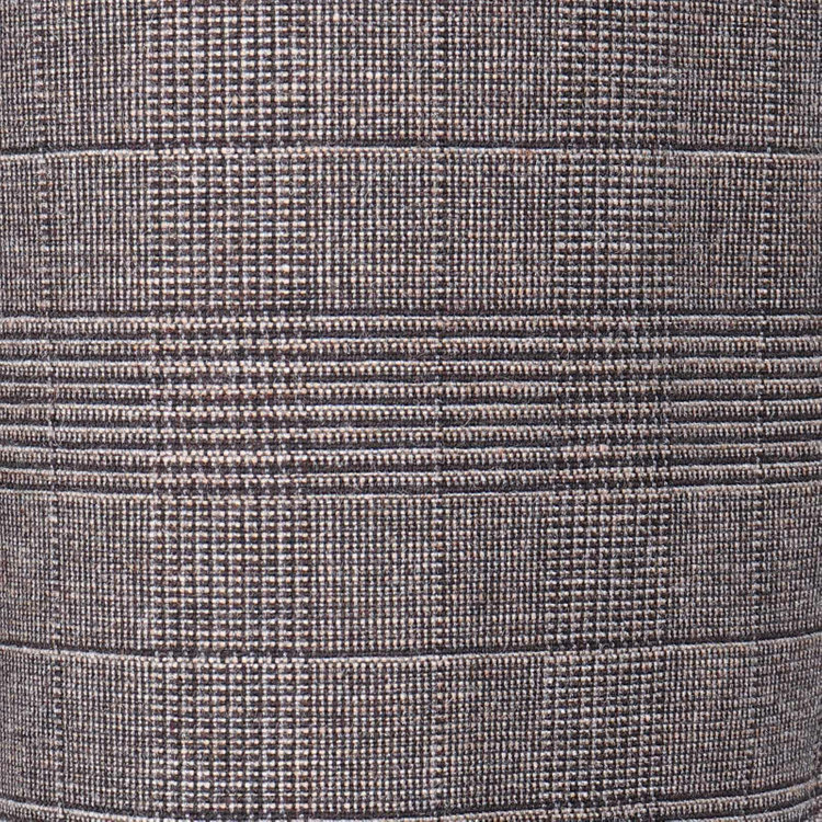 スーツセレクト 【CLASSICO TAPERED】【春夏】2釦シングルスーツ 1タック/ブラウン＆ブラック×グレンチェック/RE:NEWOOL ブラウン系(茶)