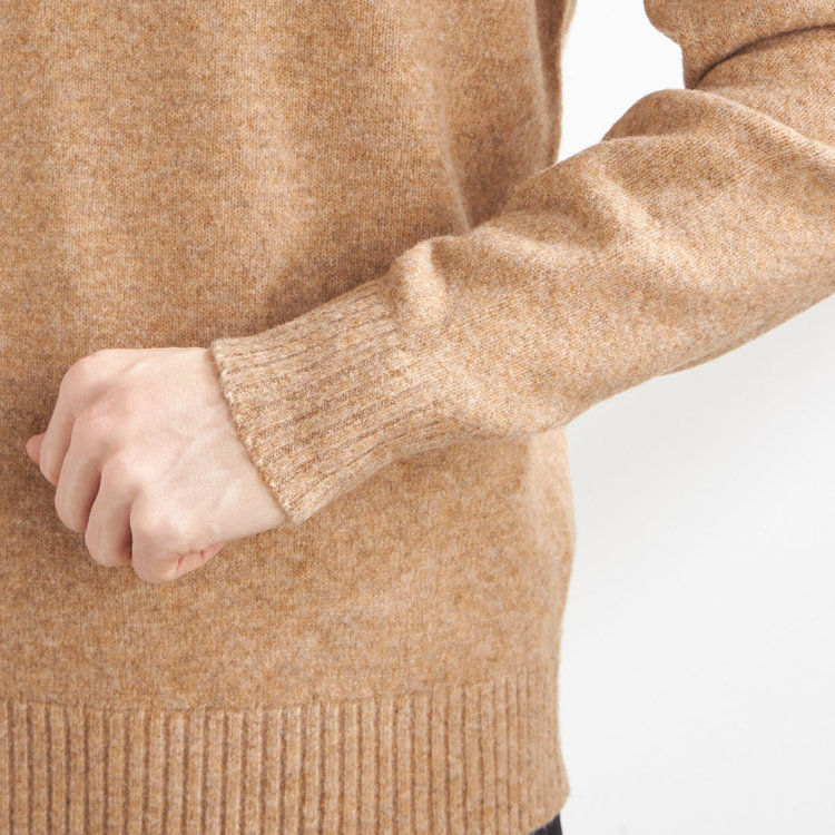 ソノタ 【発送在庫あり】【RBC】【秋冬】天竺編みクルーネックニットセーター/ブラウン 茶淡色