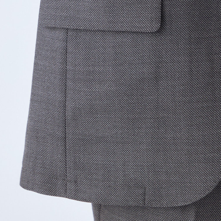 シルバーライン 【RBC】【秋冬】ウールブレンド2釦ジャケット/グレー×バーズアイ グレー濃色