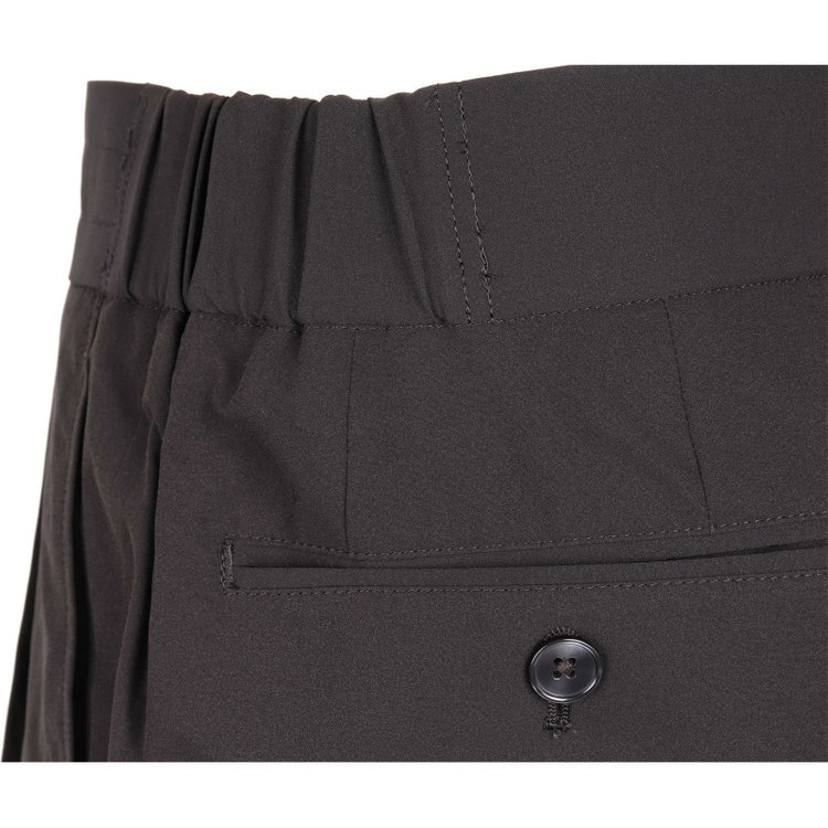 スーツセレクト 【WEB限定/OUTLET】【RBC】【春夏】スペアパンツ付き/3WAYワイド&ピークドラペル＆ノーカラー2釦シングルスーツ 1タック＆2タック/ブラック/ドローコード&ウエストシャーリング/※パンツ裾上げ済仕様/ウォッシャブル ブラック系(黒)