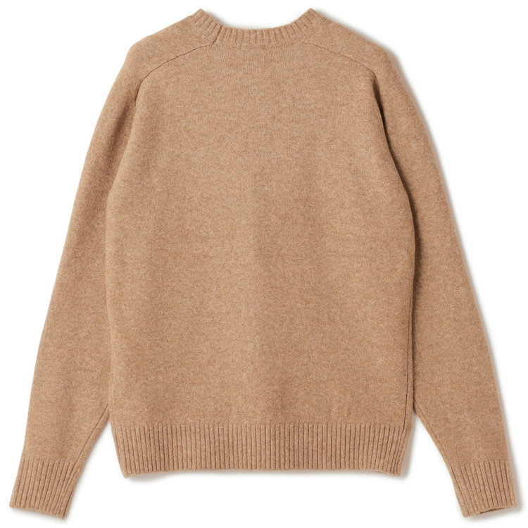 ソノタ 【発送在庫あり】【RBC】【秋冬】天竺編みクルーネックニットセーター/ブラウン 茶淡色