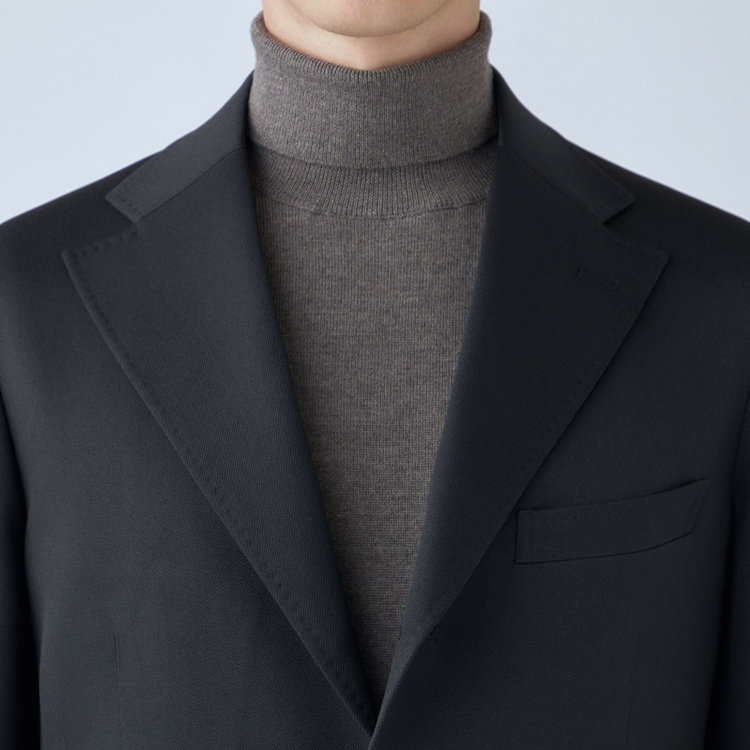 シルバーライン 【RBC】【秋冬】3釦段返りジャケット/ブラック/パッチポケット 黒