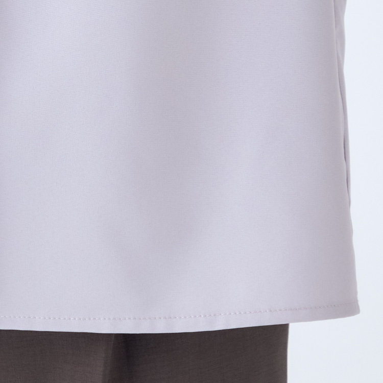 スーツセレクト 【Lady Like BLOUSE】【長袖】袖レース切替えブラウス/スモーキーラベンダー 紫淡色