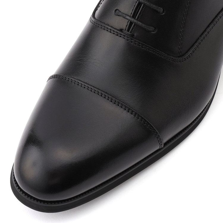 スーツセレクト ストレートチップドレスシューズ/ブラック/牛革/セメント製法 黒