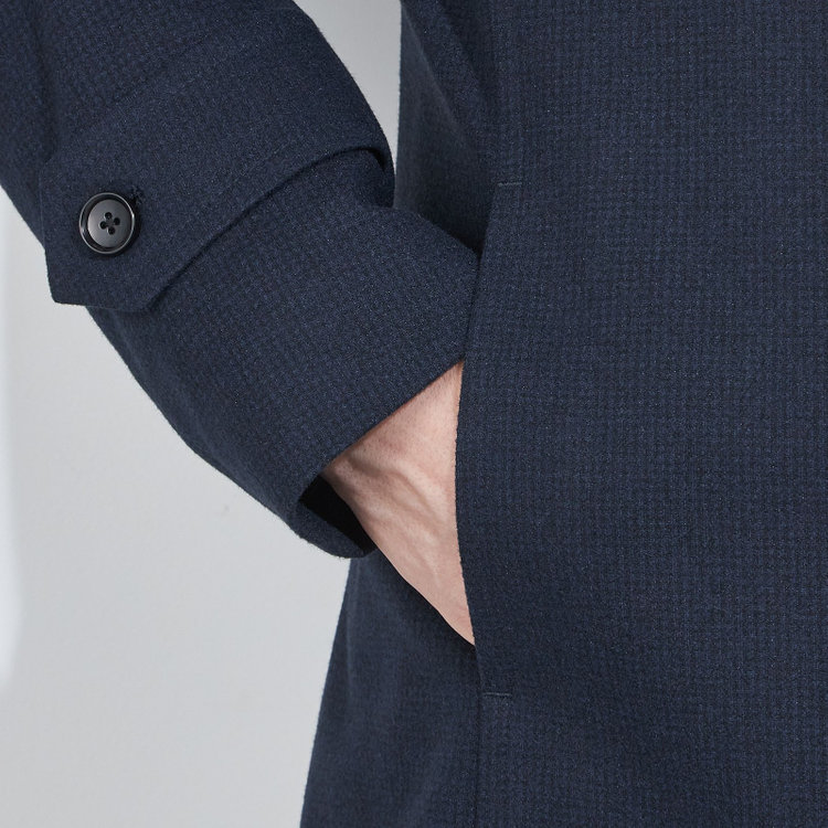 ブラックライン 【BL】ショートスタンドコート/ネイビー 紺中間