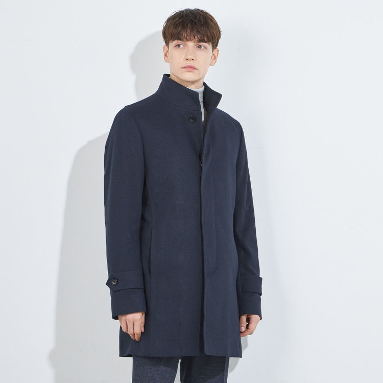 ブラックライン 【BL】ショートスタンドコート/ネイビー 紺中間