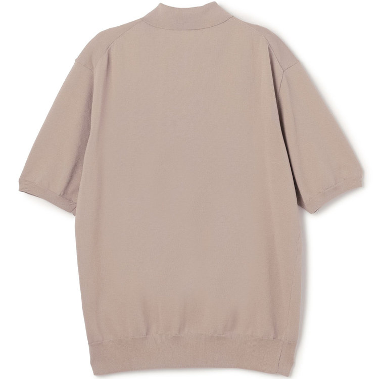 スーツセレクト 【RBC】【5分袖】コットンブレンドレトロポロシャツ/ブラウン/「マシンウォッシャブル」「UVカット」「接触冷感」 茶淡色