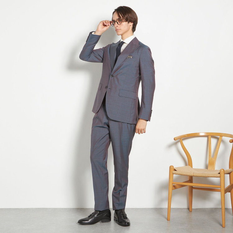 シルバーライン 【CLASSICO TAPERED】【春夏】2釦ピークドラペルスーツ 2タック/グレー/MARZOTTO/※裾上げ必要 その他