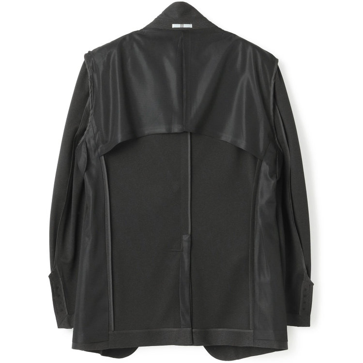 シルバーライン 【CLASSICO TAPERED】【春夏】2釦シングルジャケット/ブラック/パッチポケット/4S SUSTAINABILITY&ECOLOGY FABRIC 黒