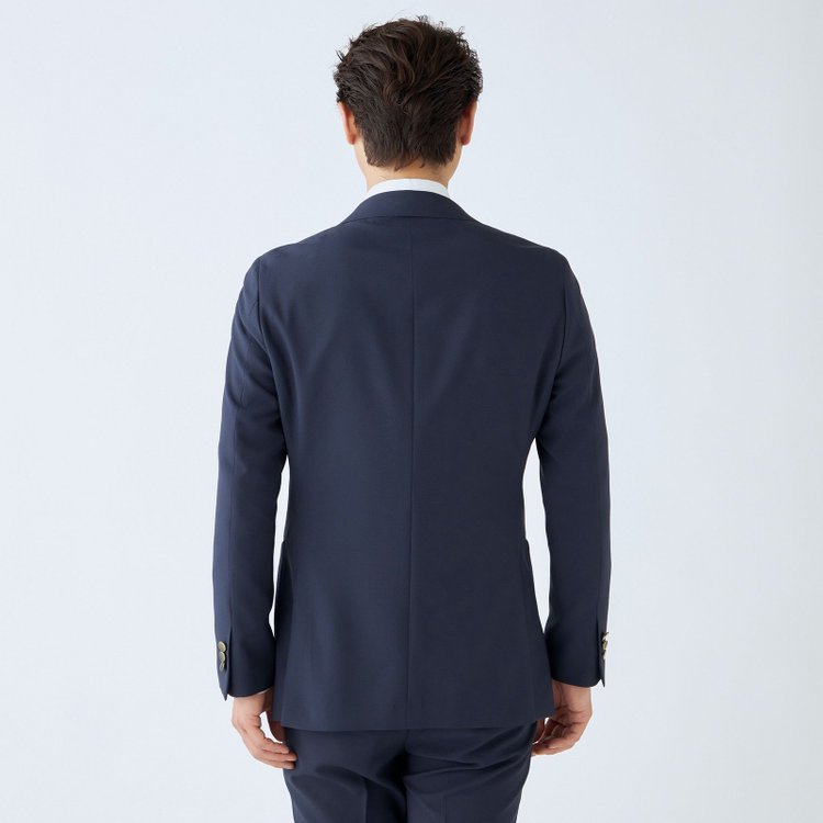 シルバーライン 【CLASSICO TAPERED】【春夏】6釦2掛けダブルジャケット/ネイビー/メタル釦 紺濃色