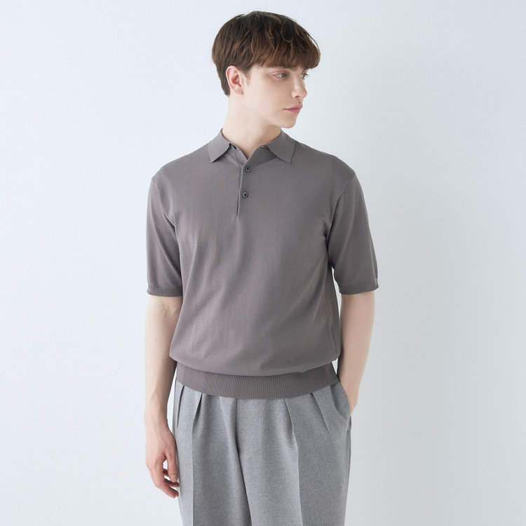 RBC】【秋冬】ウール100%ニットカーディガン/オレンジ/ZEGNA