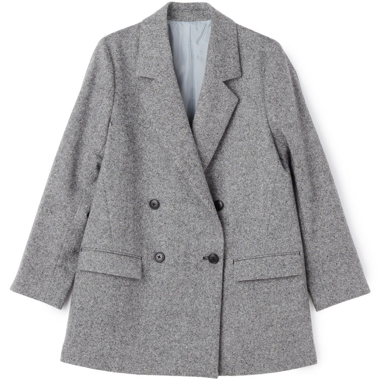 ブラックライン 【BLACK LINE】2釦1掛けジャコット/グレー グレー中間