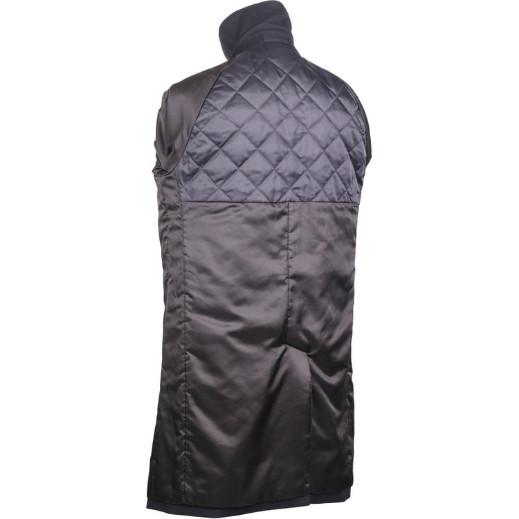 ブラックライン 【発送在庫あり】【BL】ステンカラーコート/ネイビー×シャドーストライプ/WATERPROOF ネイビー系(紺)